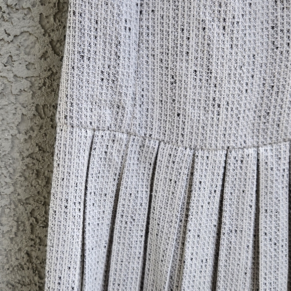 Mustard Seed Tweed Pleated Mini Dress - Picture 3 of 7